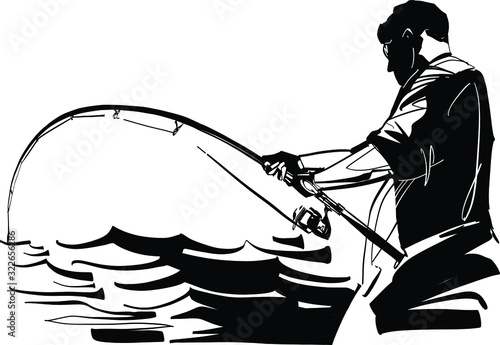fisherman with fish