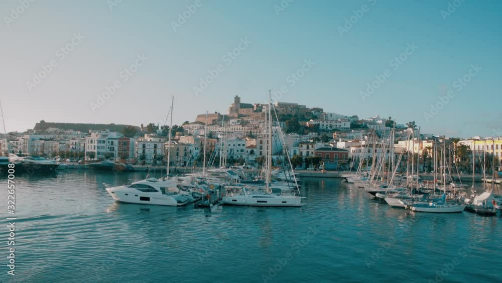 Dalt Vila Ibiza Old Town Fortification Port Harbour Dalt Vila Ibiza Old Town Fortification Port Harbour