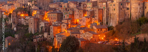 Sorano - Tuff City In Tuscany, Italy