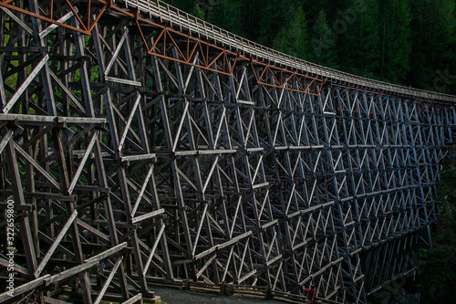 Kinsol Trestle train bridge on Vancouver Island Fototapeta
