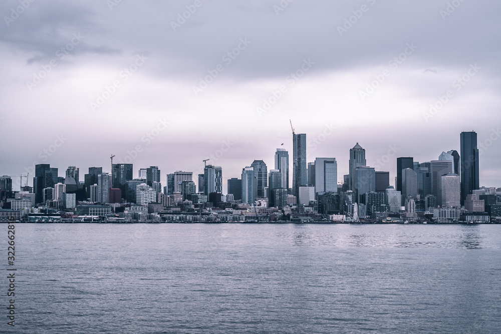 Seattle City Skyline Near Water