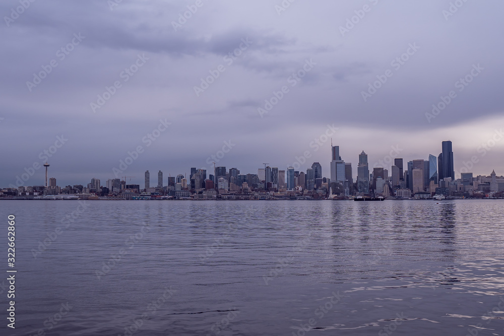Seattle City Skyline Near Water