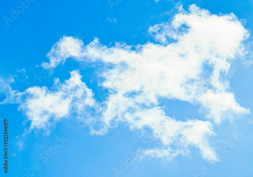 Sunny day  bright blue sky with clouds background for design  decoration or wallpaper