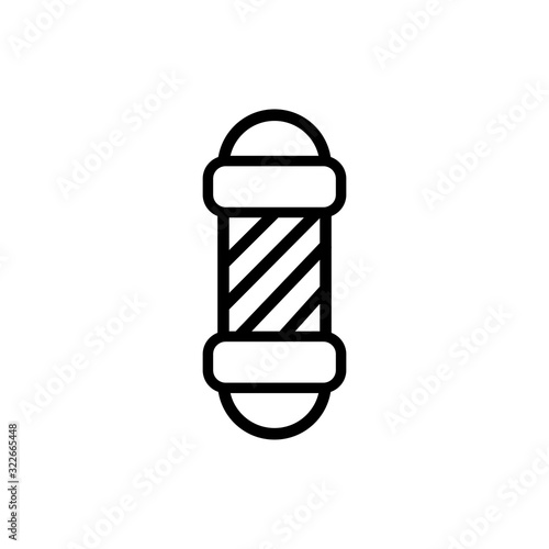 barber label spiral line style icon