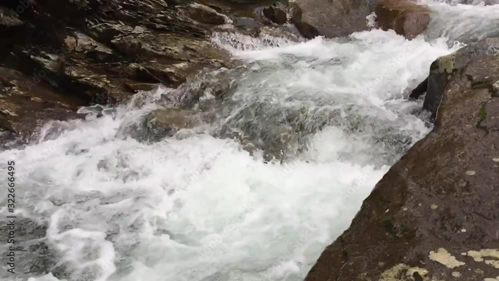 Raging River Over Large Boulders Raging River Over Large Boulders