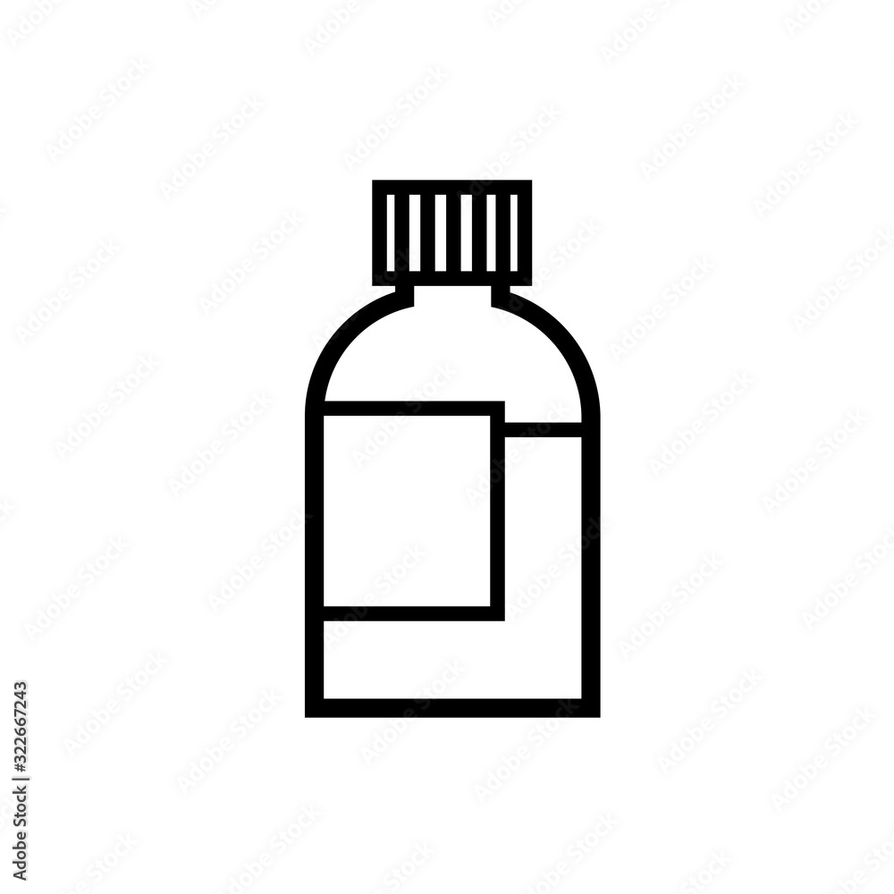 plastic bottle product line style icon plastic bottle product line style icon