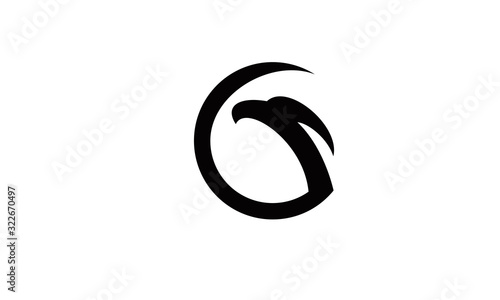 icon brand eagle head logo