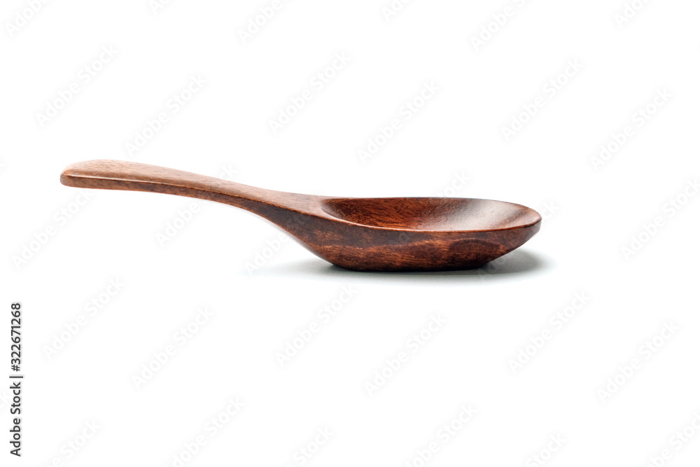 Wooden spoon isolate on white background Wooden spoon isolate on white background