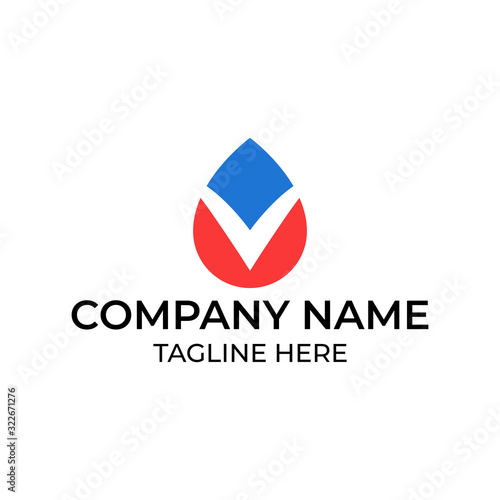 Modern and simple logo design for letter V Free Download Modern and simple logo design for letter V - GFXLoad