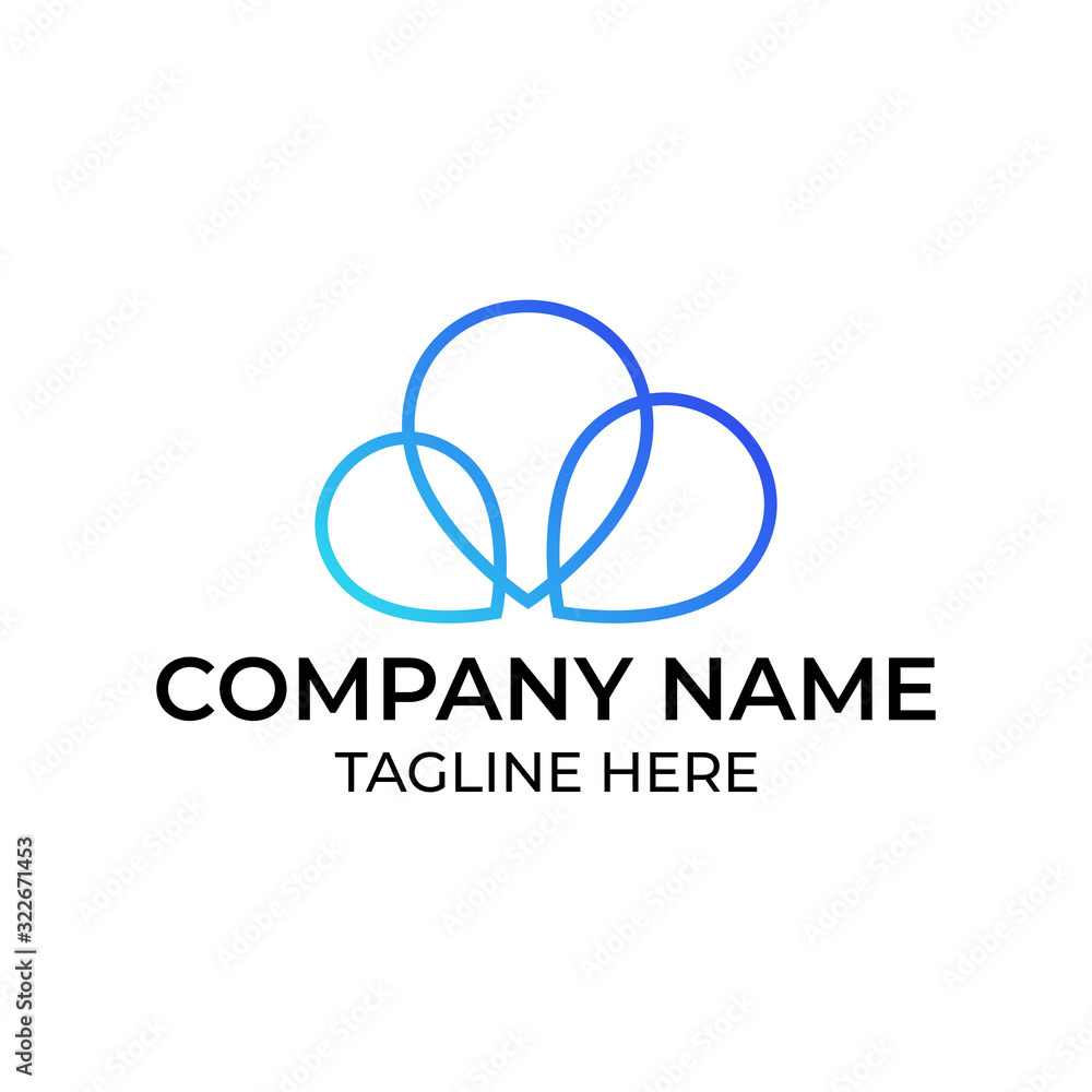 Modern and simple logo design for balloon Modern and simple logo design for balloon
