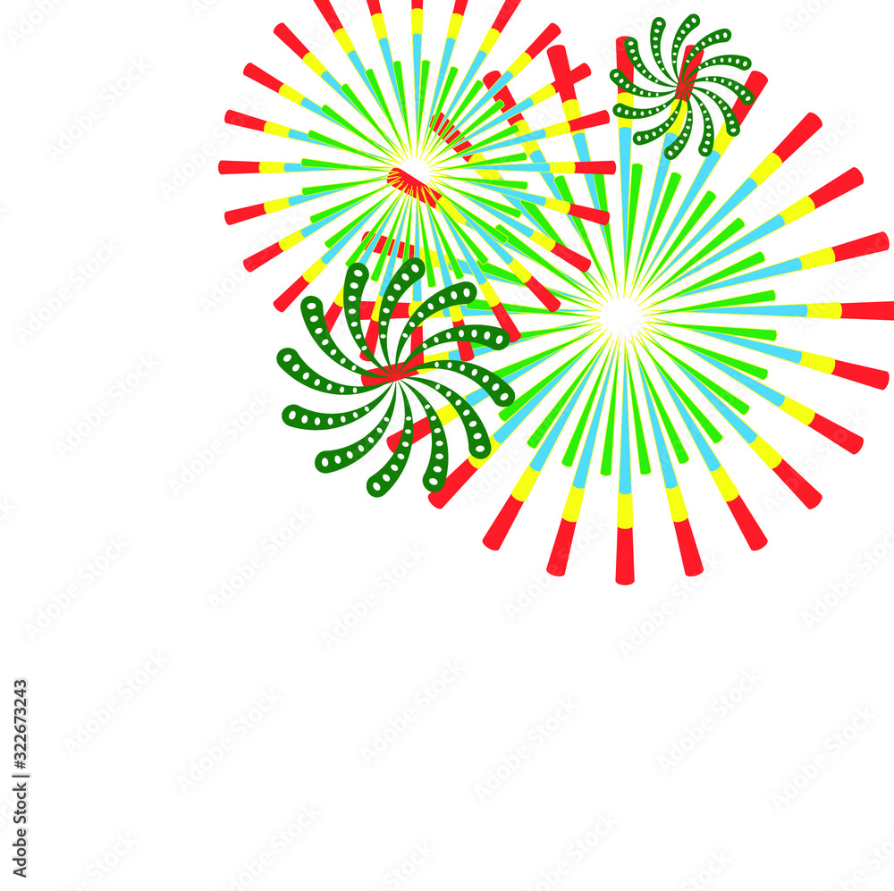 Abstract background with beautiful fireworks. Abstract background with beautiful fireworks.