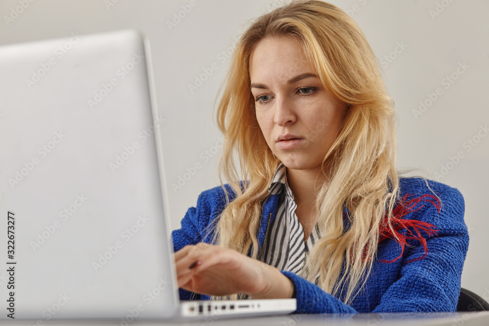 business woman working on a very important project business woman working on a very important project