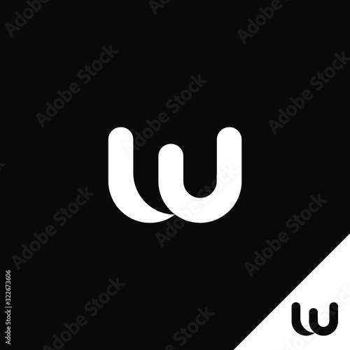 W initial logo design, Letter W Initial logo on round shape. Logo for game, community or business.