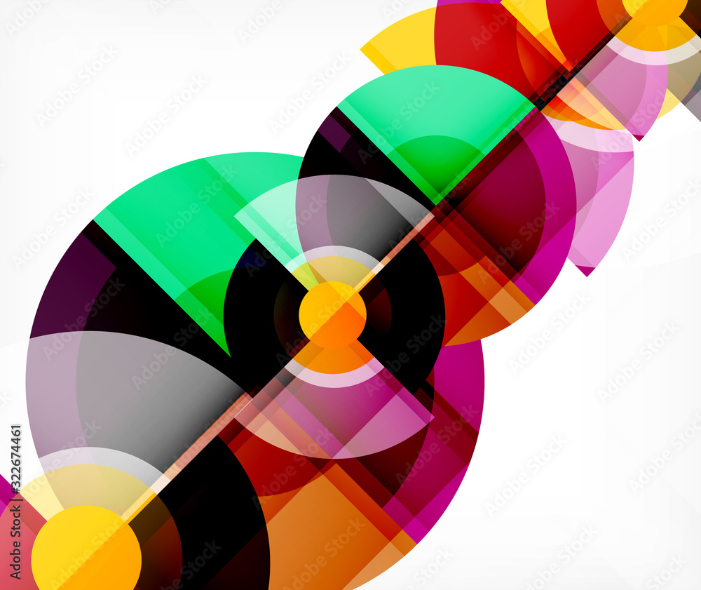 Abstract background, circle and triangle design round shapes overlapping. Geometric trendy template. Vector Illustration For Wallpaper, Banner, Background, Card, Book Illustration, landing page Abstract background, circle and triangle design round shapes overlapping. Geometric trendy template. Vector Illustration For Wallpaper, Banner, Background, Card, Book Illustration, landing page