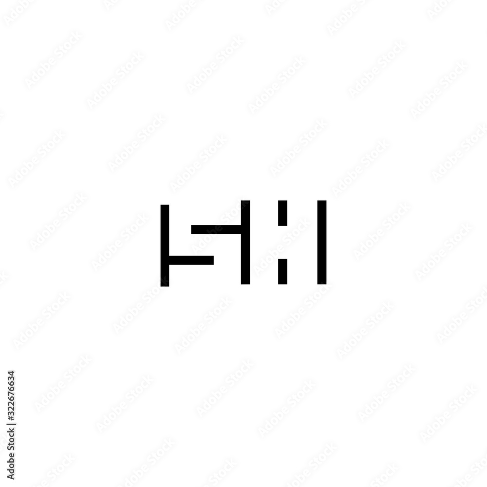 Obraz premium SH S H logo design template vector