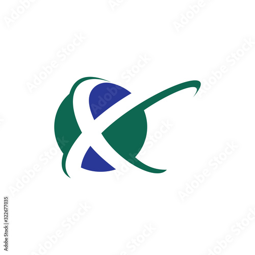 initial letter x logo vector designs