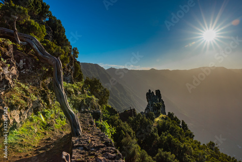 Mirador de Jinama, El Hierro, Islas canarias, España. Paisaje natural donde se refleja la belleza de esta isla maravillosa. photo