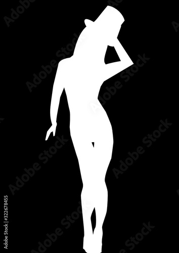 Frau mit Hut