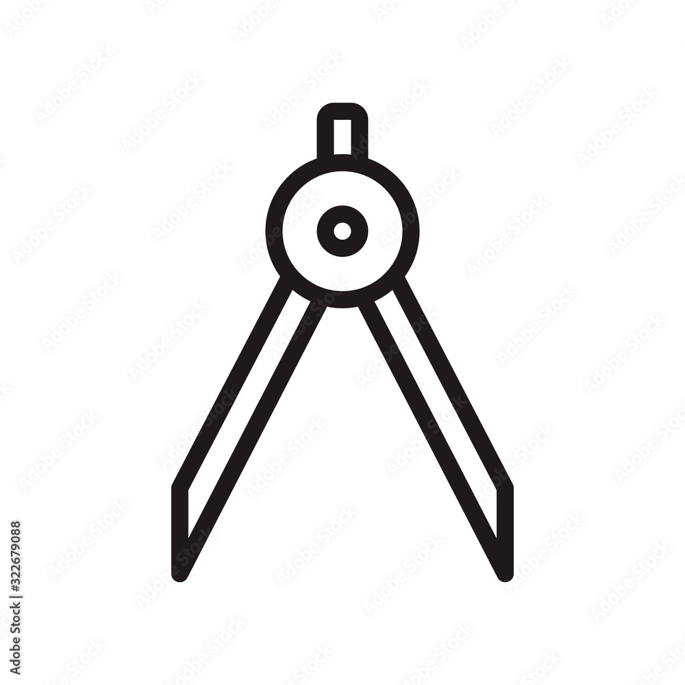Divider, compass icon in trendy outline style design. Vector graphic illustration. Divider icon for website design, app, logo, and ui. Editable vector stroke. EPS 10. Divider, compass icon in trendy outline style design. Vector graphic illustration. Divider icon for website design, app, logo, and ui. Editable vector stroke. EPS 10.