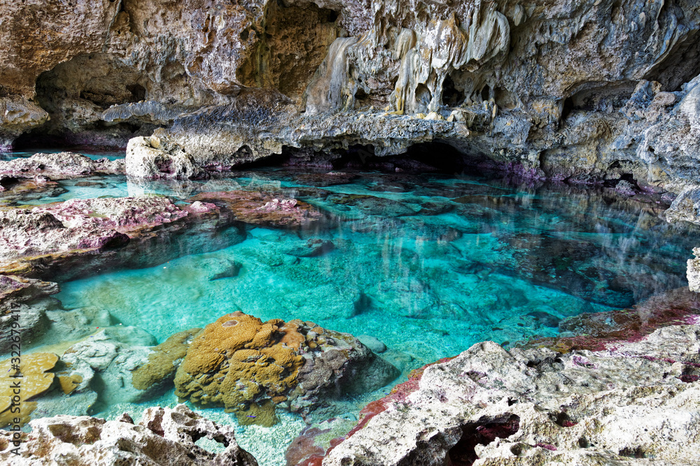 Swimming and snorkelling pool on the northwestern coast of Niue.