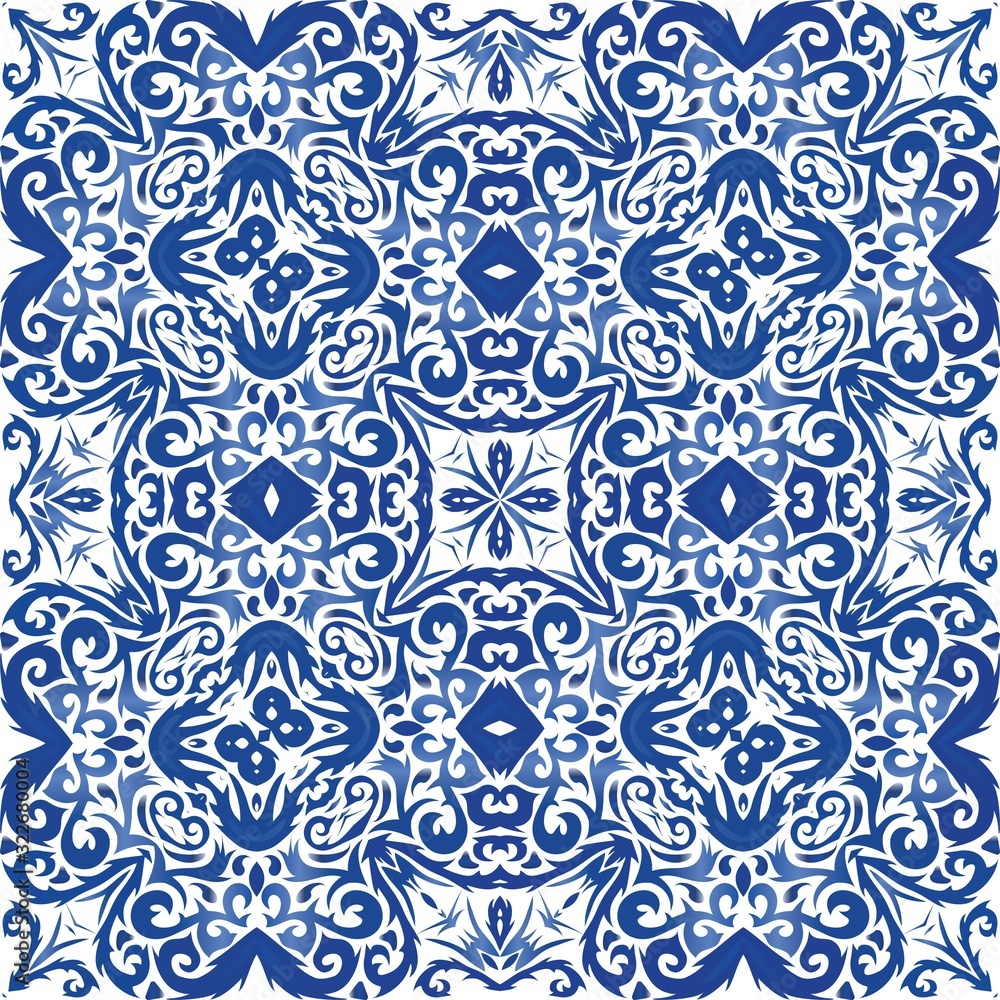 Ceramic tiles azulejo portugal.