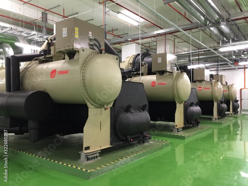 Chiller plant for cooling system photo
