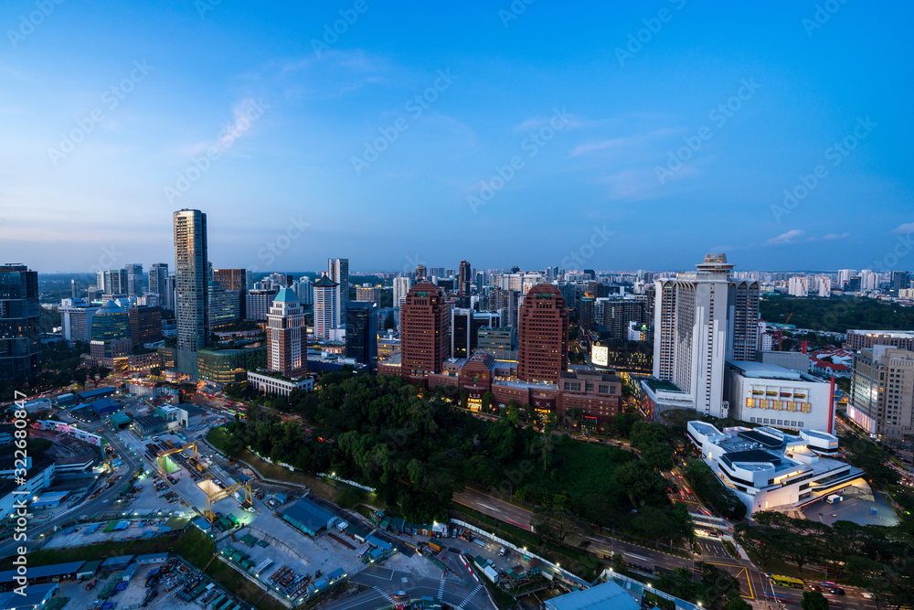 Obraz premium Singapore magic hour