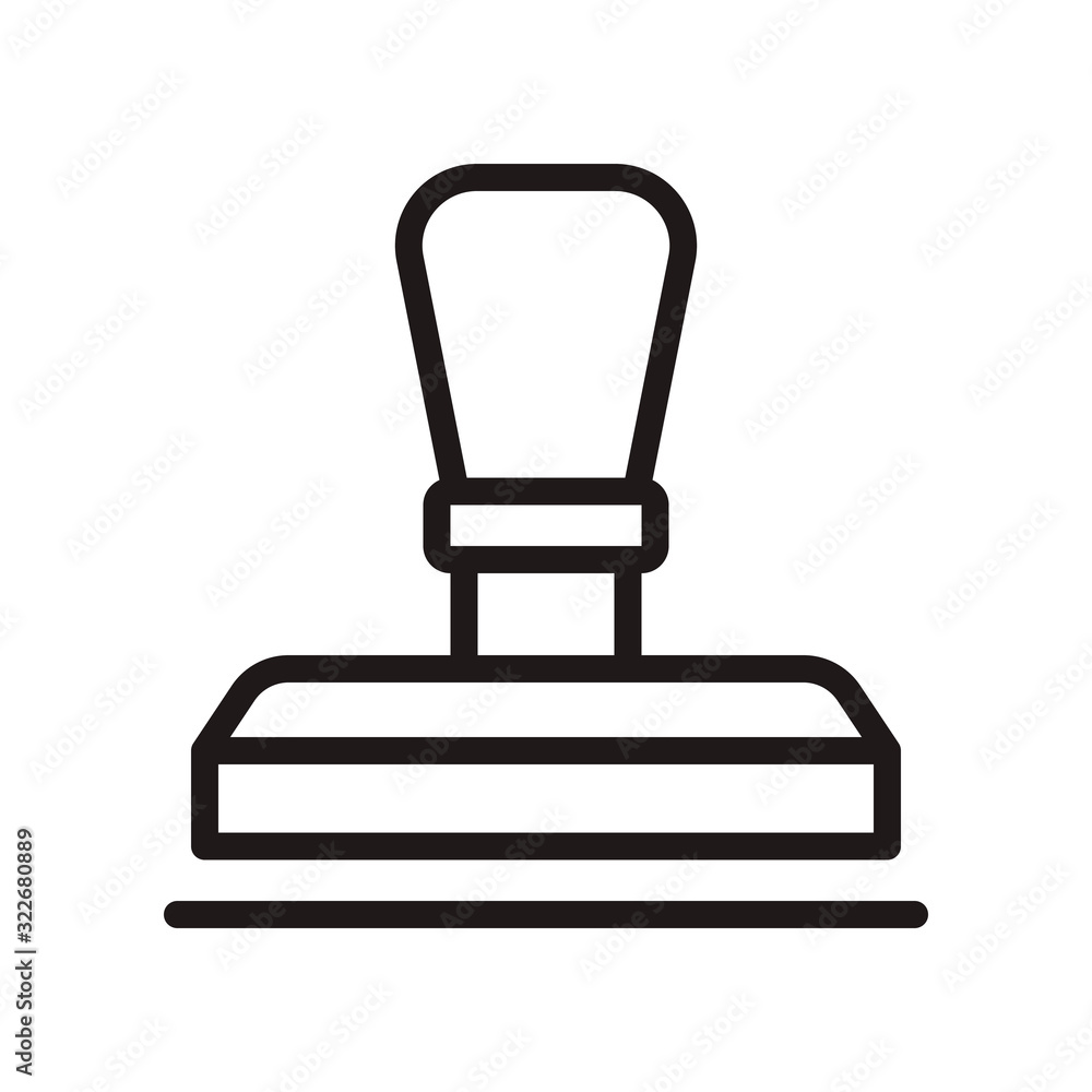 Stamp icon in trendy outline style design. Vector graphic illustration. Stamp icon for website design, app, logo, and ui. Editable vector stroke. EPS 10. Stamp icon in trendy outline style design. Vector graphic illustration. Stamp icon for website design, app, logo, and ui. Editable vector stroke. EPS 10.