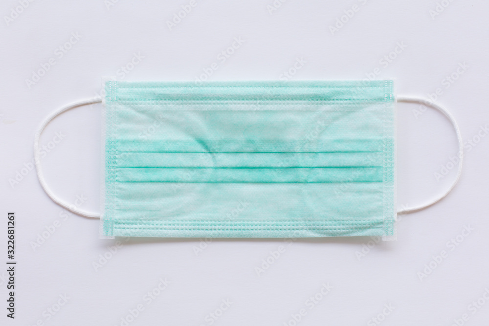 Isolated of Hygienic mask on white background Isolated of Hygienic mask on white background