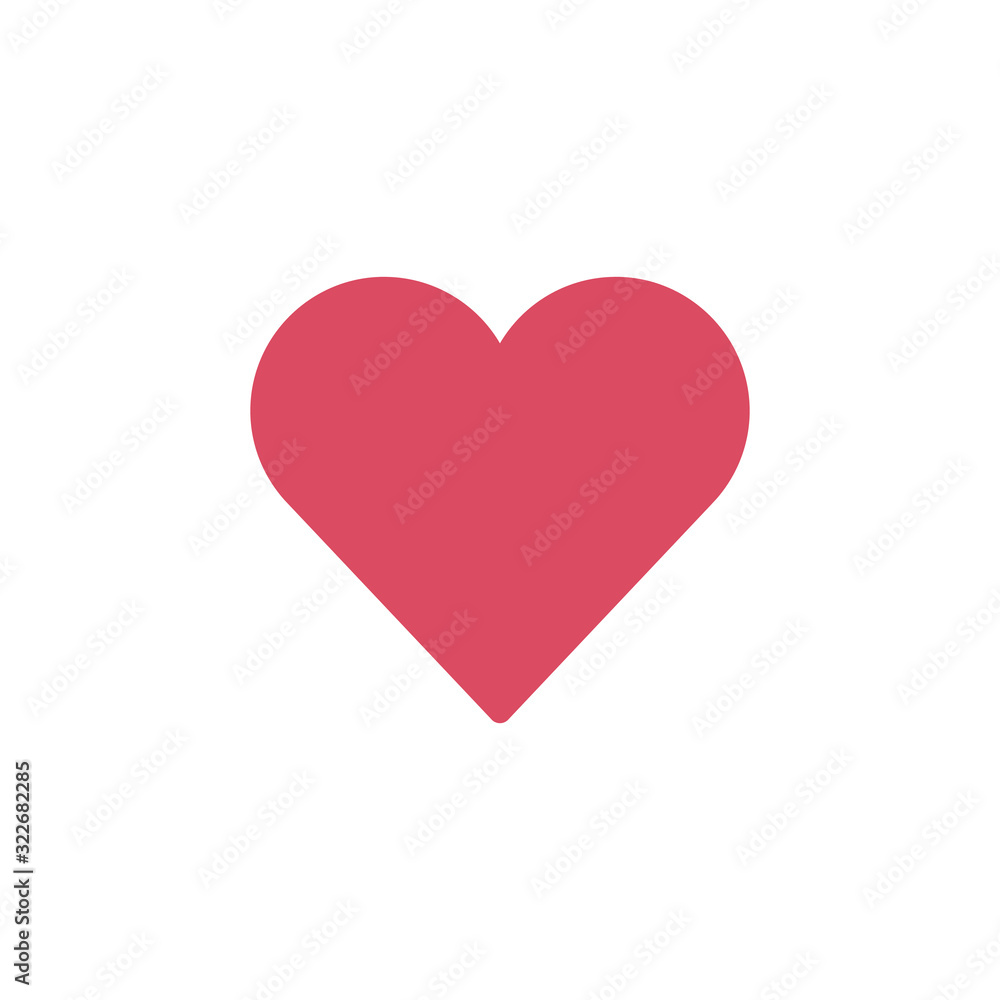 Favorites, heart icon solated minimal icon. Valentines day. Line vector icons for websites and mobile minimalistic flat design. vector illustration
