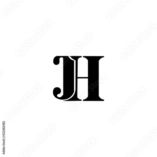 JH J H Logo Icon Vector Template