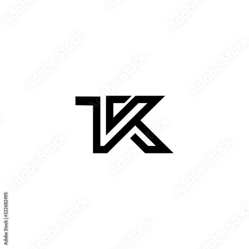 TK KT T K Logo Icon Vector Template