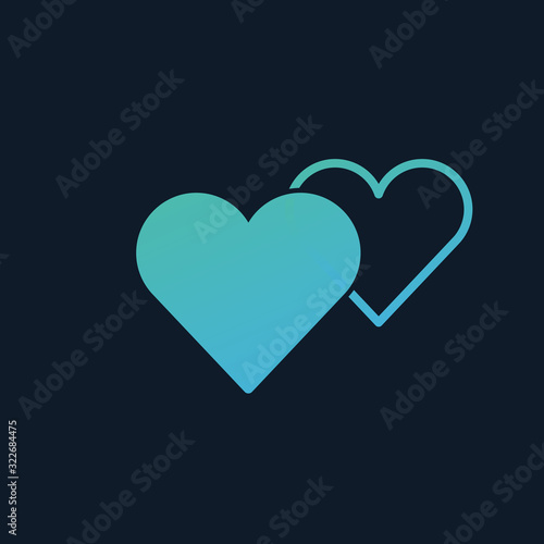 Couple Love, Two Hearts sig...