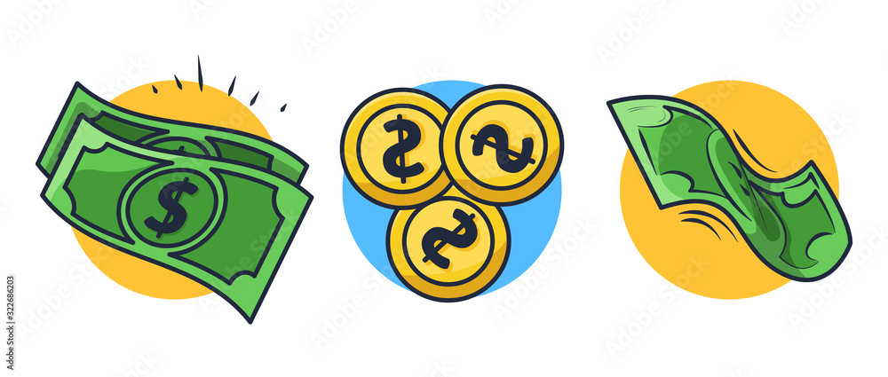 Set Of Money Icon