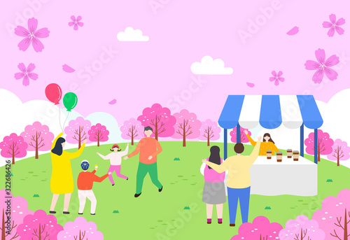 Exciting Spring Picnic Illustrations Collection