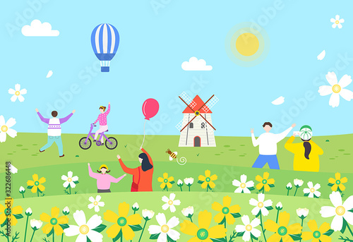 Exciting Spring Picnic Illustrations Collection