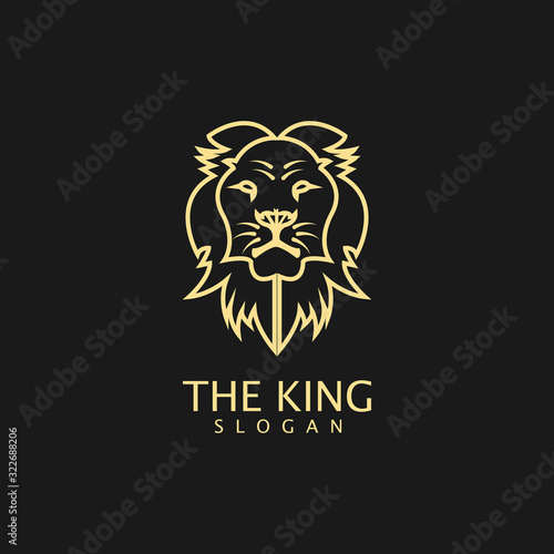 Lion Logo Template vector icon illustration design