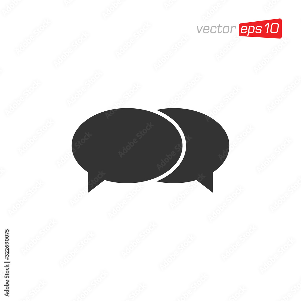 Speech Bubble Talk Icon Design Vector Speech Bubble Talk Icon Design Vector