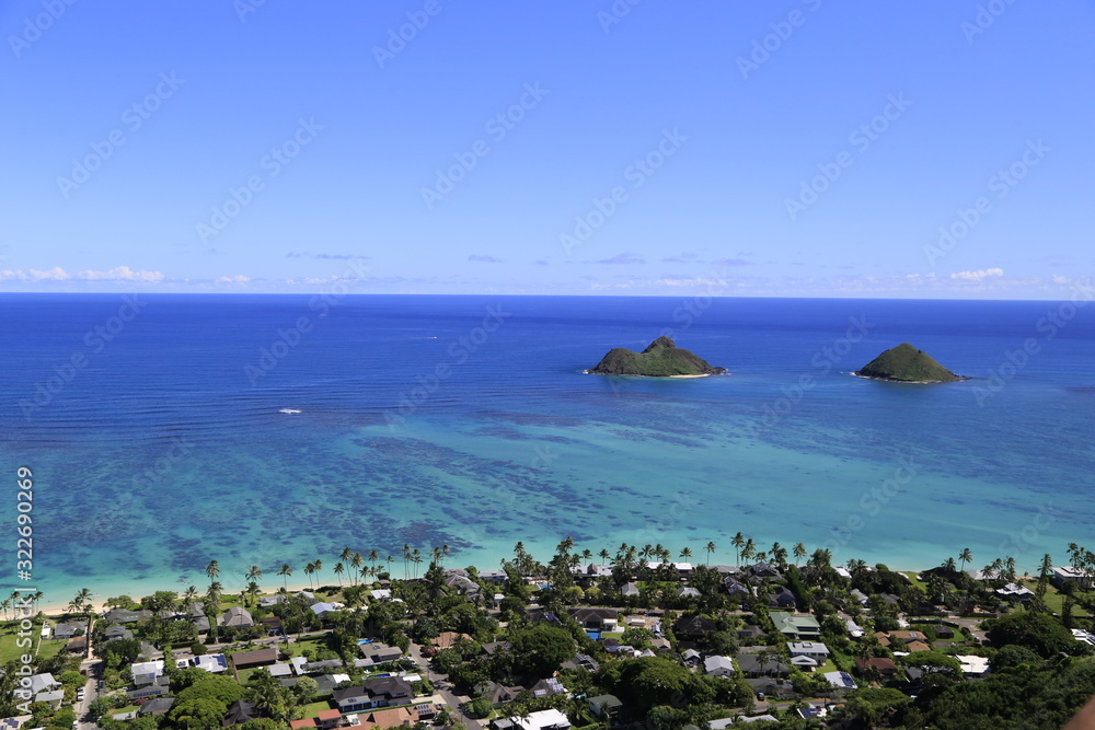 Fototapeta premium Kailua Bay, Oahu, Hawaii