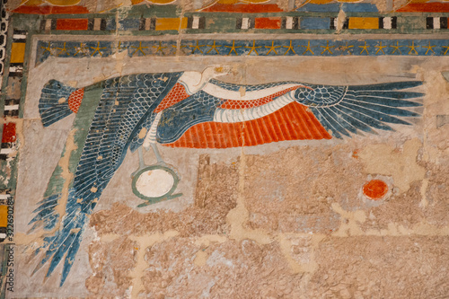 Egyptian hieroglyph in Luxor, Egypt