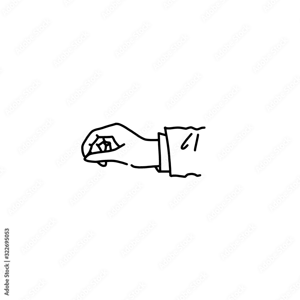hand line illustration simple finger gesture hand line illustration simple finger gesture