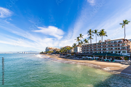 Los Muertos Beach, Puerto Vallarta, Mexico.