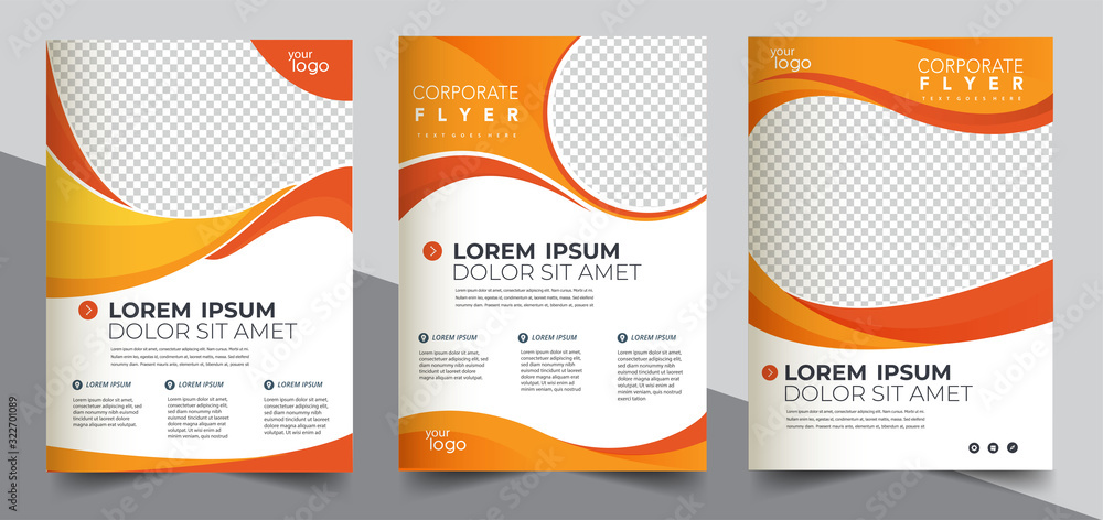 Brochure design, cover modern layout, annual report, poster, flyer in A4	 - obrazy, fototapety, plakaty 