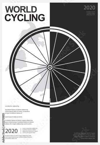 Cycling Poster Vector Illustration