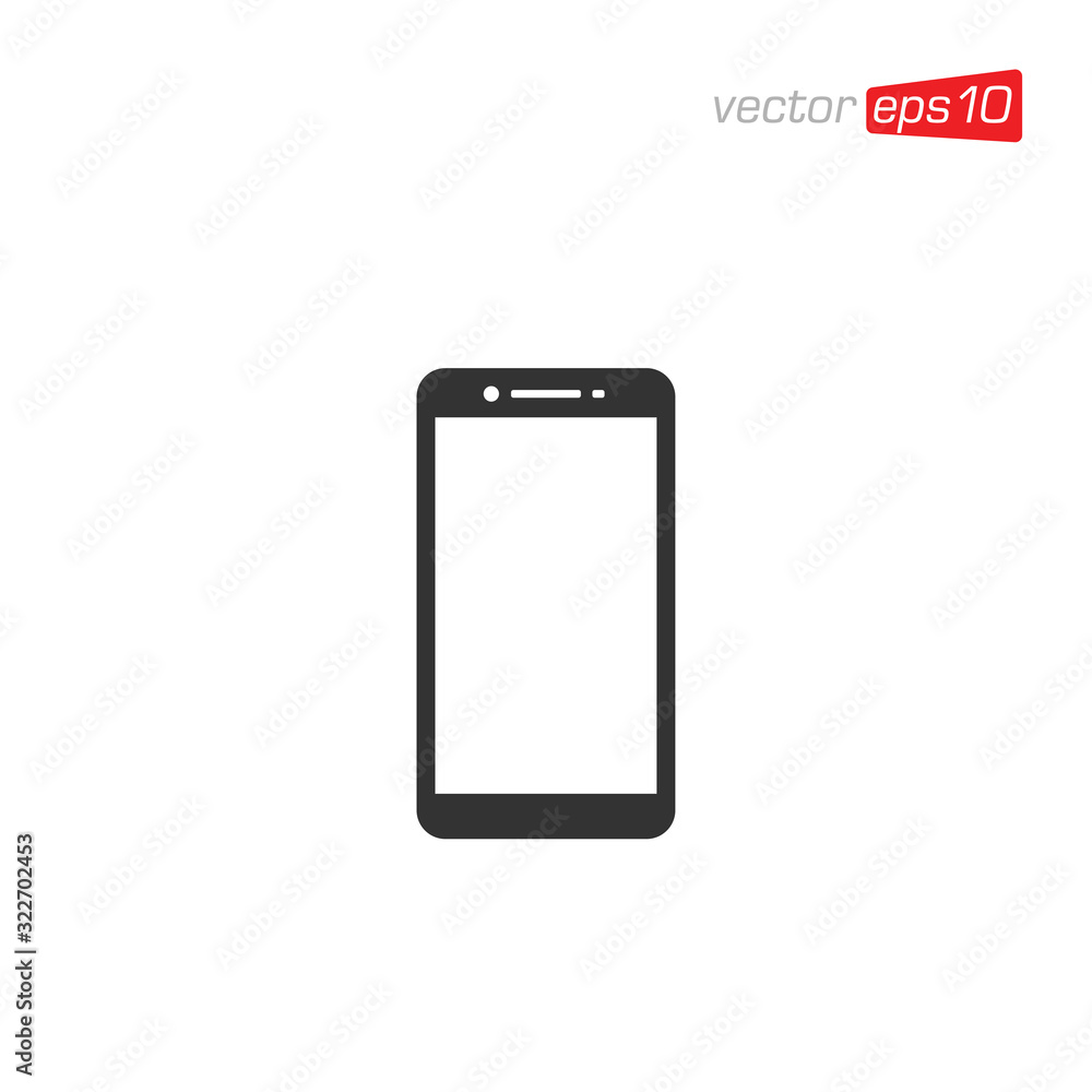 Smart Phone Flat Icon Design Vector Smart Phone Flat Icon Design Vector