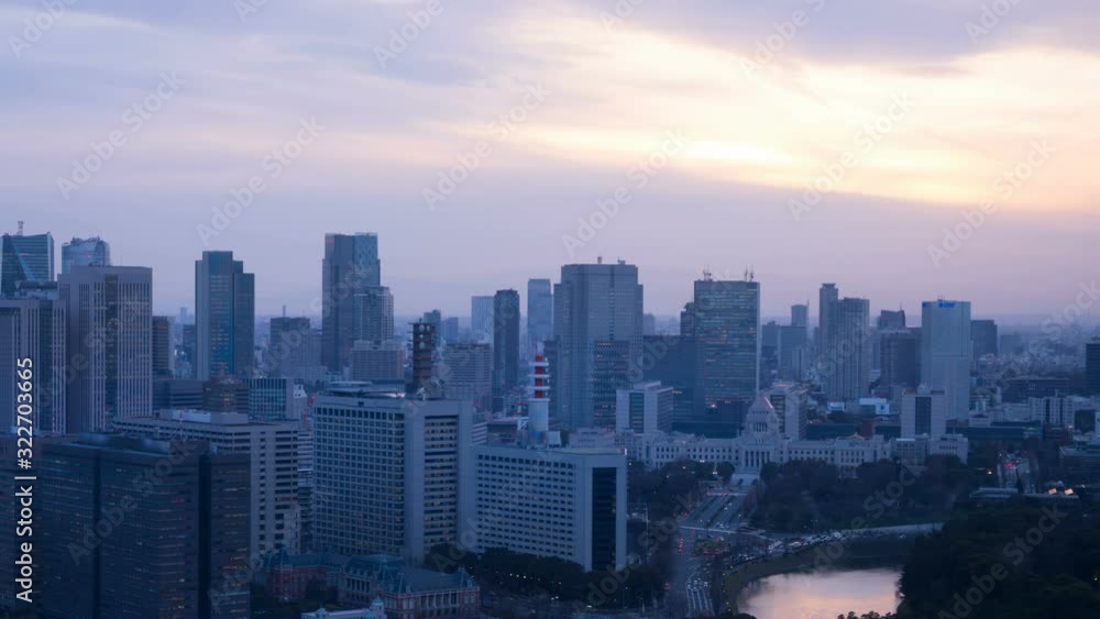 東京 2020年 タイムラプス 日没から夜景 長時間撮影 東京 2020年 タイムラプス 日没から夜景 長時間撮影