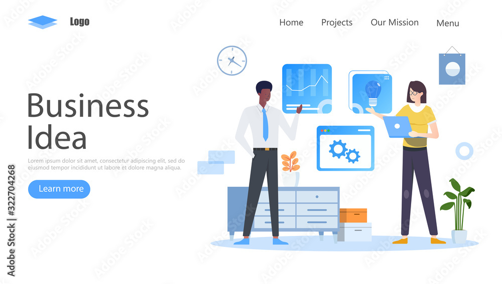 Business Ideas Vector Illustration Concept, Suitable for web landing page, ui, mobile app, editorial design, flyer, banner, and other related occasion Business Ideas Vector Illustration Concept, Suitable for web landing page, ui, mobile app, editorial design, flyer, banner, and other related occasion
