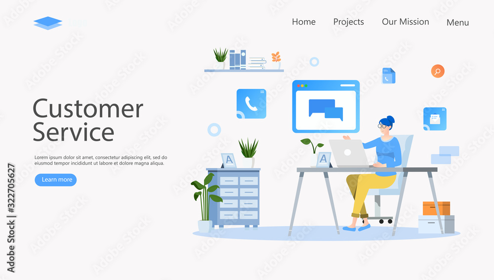 Customer Support and Advising Clients Vector Illustration Concept , Suitable for web landing page, ui, mobile app, editorial design, flyer, banner, and other related occasion Customer Support and Advising Clients Vector Illustration Concept , Suitable for web landing page, ui, mobile app, editorial design, flyer, banner, and other related occasion