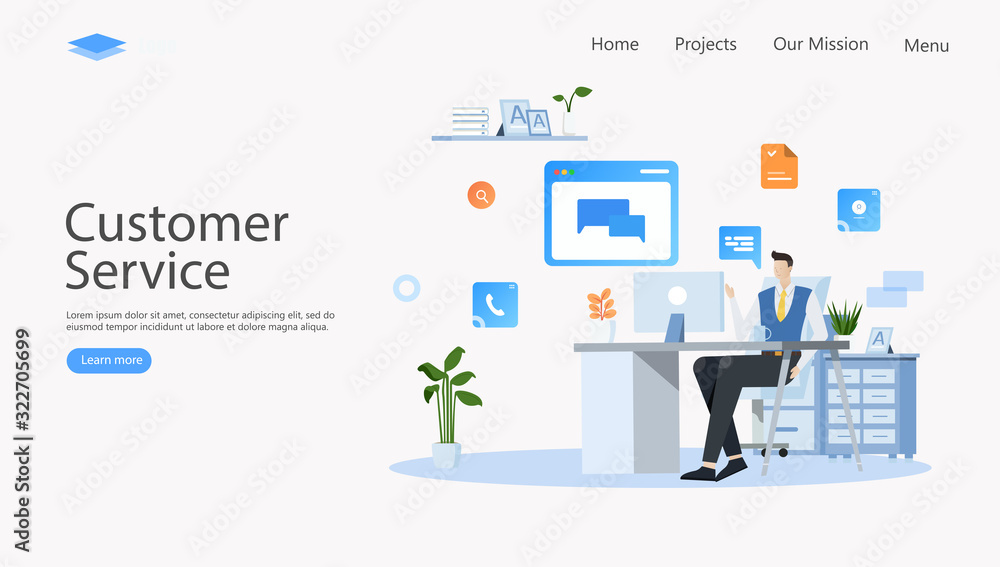 Customer Support and Advising Clients Vector Illustration Concept , Suitable for web landing page, ui, mobile app, editorial design, flyer, banner, and other related occasion Customer Support and Advising Clients Vector Illustration Concept , Suitable for web landing page, ui, mobile app, editorial design, flyer, banner, and other related occasion