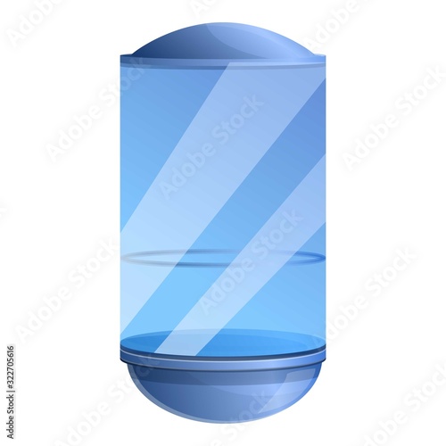 Elevator glass capsule icon. Cartoon of elevator glass capsule vector icon for web design isolated on white background
